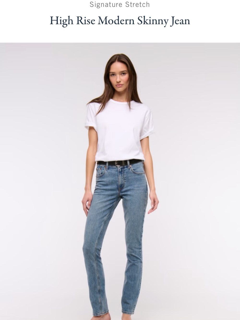 Abercrombie & Fitch High-Rise Skinny Jeans - Light Blue